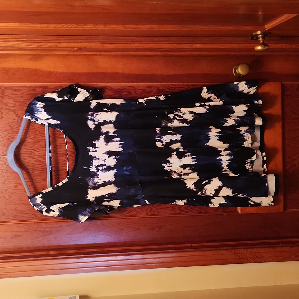 Bobbie Brooks Tie Dye Short Sleeve Dress